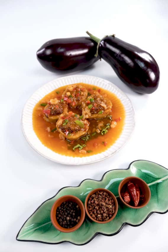 2.52 Баклажаны фаршированные мясом и креветками - изображение 4